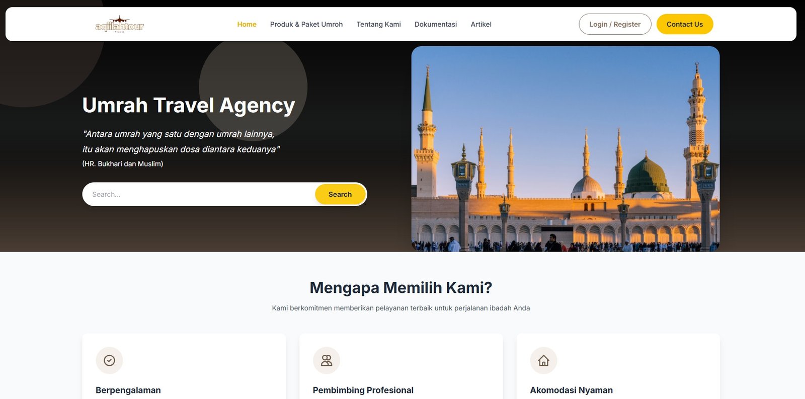 Website Bisnis Travel Umroh & Haji